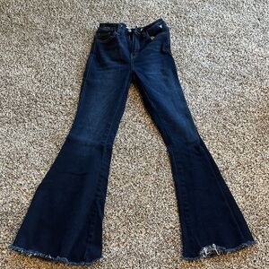 Dark Blue Flared Women's Jeans